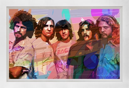 The Eagles Mixed Media Original on canvas by David Lloyd Glover