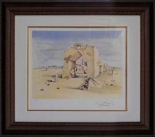 Salvador Dali Paranoid Village Limited Edition Lithograph