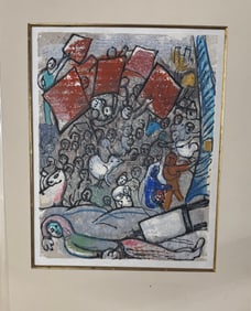 Marc Chagall Wood Cut 1970