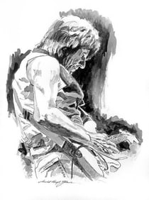 Jeff Beck Drawing by David Lloyd Glover