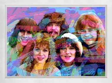 Heart Mixed Media original on canvas by David Lloyd Glover