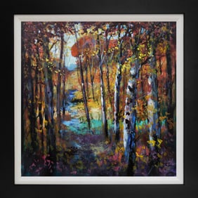 Michael Schofield Original acrylic on canvas 30x30 inches image size. landscape