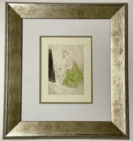 Louis Icart Hand colored etching from 1940
