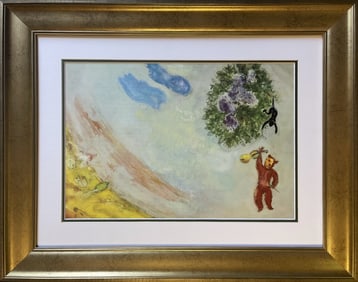 Marc Chagall Original Lithograph 1970