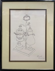 Daniel Brennan Vintage Original Ink Painting
