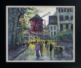 Michael Schofield Hand embellished oil on canvas