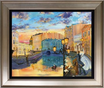 Original Mixed media on canvas by Arina Poetry in Venice