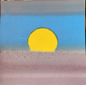 Andy Warhol from 1972 Sunset Unique Edition Original Serigraph Silkscreen in colors.