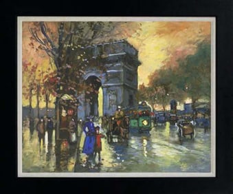 Michael Schofield Hand embellished oil on canvas