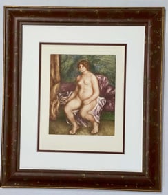Pierre Renoir hand colored etching
