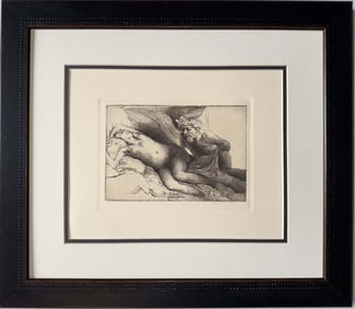 Rembrandt Etching from the original copper plates created by Amand Durand