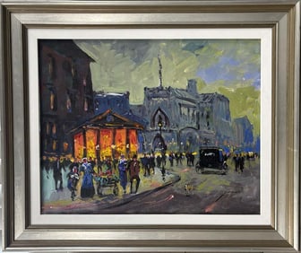 Michael Schofield Hand embellished oil on canvas