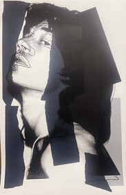 Andy Warhol Mick Jagger Screenprint on Arches 1975 Serigraph