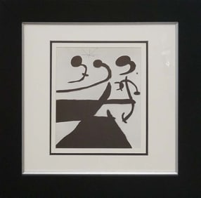 Joan Miro color Plate Lithograph from 1964