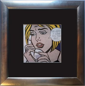 Roy Lichtenstein Color Plate Lithograph from 1974