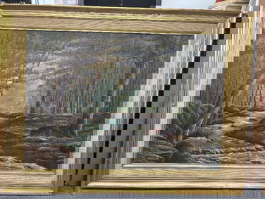 Original oil E.Pitz on canvas