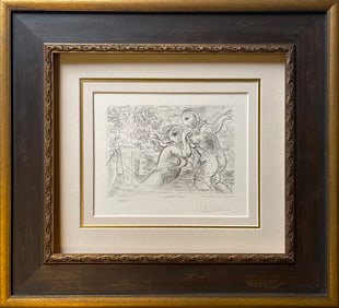 Pablo Picasso lithograph limited edition with museum official stamp