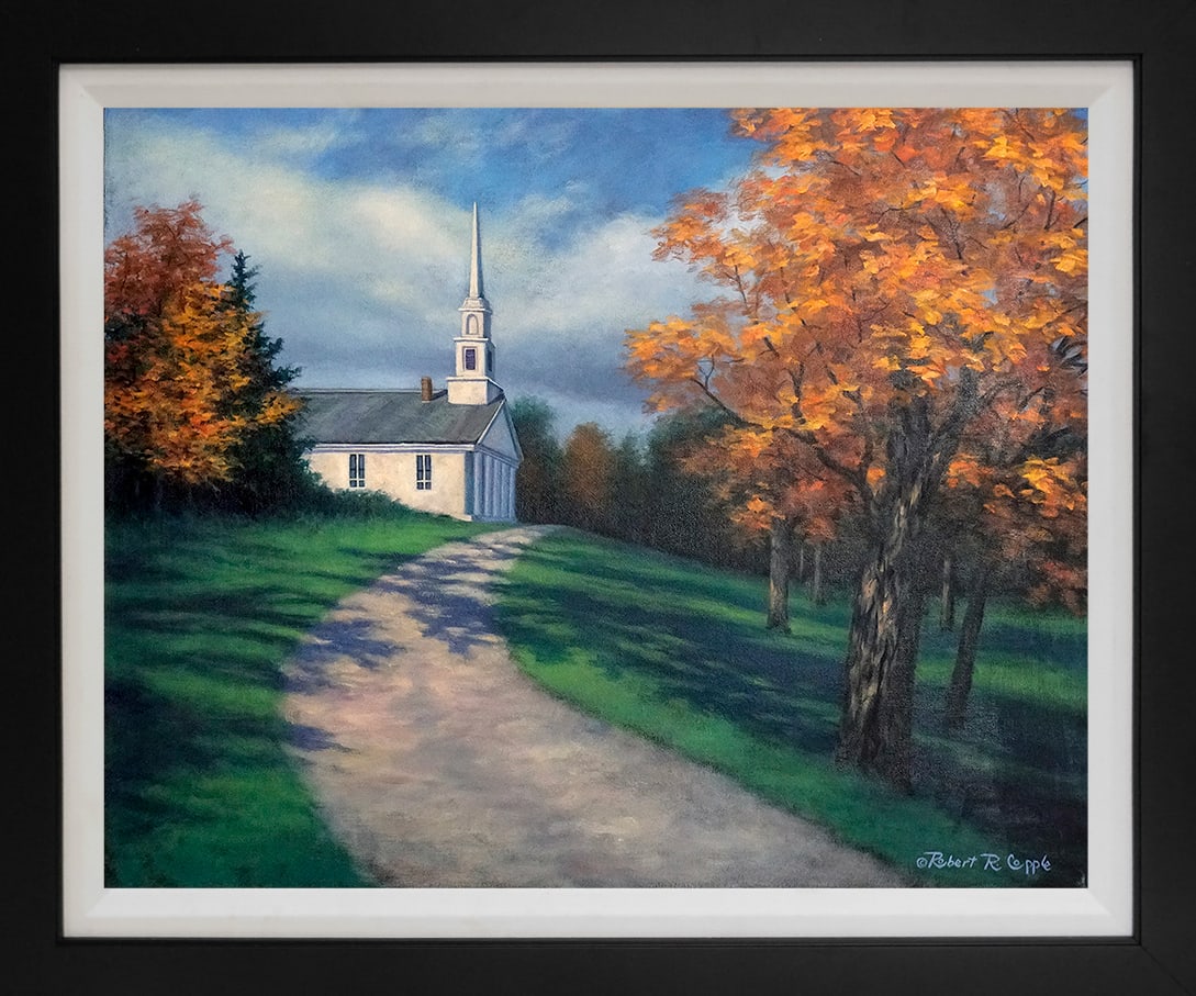 On canvas Original mixed media by Robert Copple: Robert Copple Original mixed media on canvas Hand signed by the artist. Approx. 24 x 30 inches image. Includes certificate and is custom framed. This work was purchased directly from the artist.