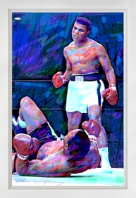 Muhammad Ali vs. Sonny Liston Original mixed media on canvas David Lloyd  Glover