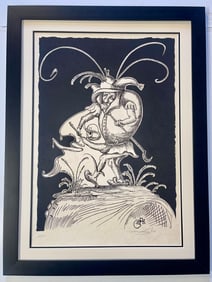 Salvador Dali Pantagruel Limited Edition Lithograph with Black Hand signed and numbered.