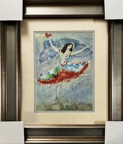 Marc Chagall Lithograph from 1970 Hand signed