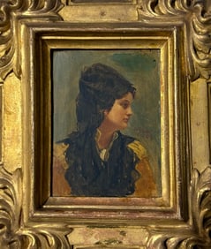 Julius LeBlanc Stewart (1855-1919)-oil on wood