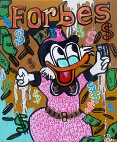 Original oil on canvas by Art Chorny Doing Business