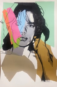 Andy Warhol Mick Jagger Screenprint on Arches 1975 Serigraph