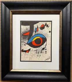 Joan Miro Limited edition on paper. Printed in Barcelona in 1980.