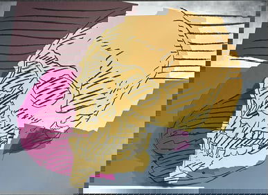 Andy Warhol Skulls Serigraph Working trial proof 1976