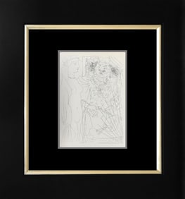 Pablo Picasso lithograph printed in Paris on velin d'arches paper from the Vollard Collection 1956