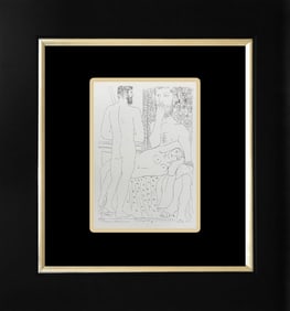 Pablo Picasso lithograph printed in Paris on velin d'arches paper from the Vollard Collection 1956