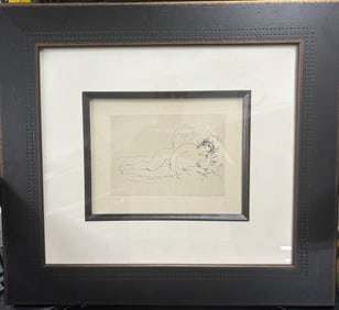 Pierre Renoir Etching Embossed