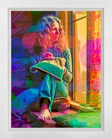 Carol King Tapestry Mixed Media Original on canvas David Lloyd Glover