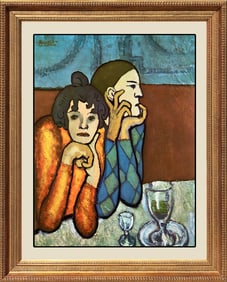 Harlequin and Companion Limited Edition by Pablo Picasso