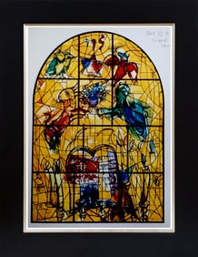 Marc Chagall Jerusalem Windows Lithograph from the 1960s