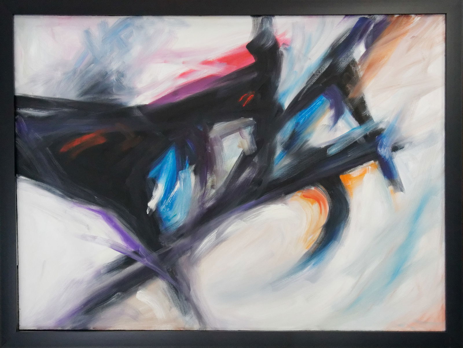Original oil on canvas Robert Copple Abstract: Original on canvas by Robert Copple Approx image size 30x38 inches. One-of-a-kind original. Hand signed by the artist. Includes certificate of authenticity. This work was purchased directly from the a