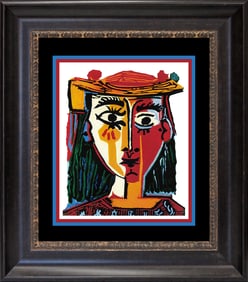 Pablo Picasso Woman with Hat  La Femme au Chapeau Pablo Picasso Collection Domaine Limited Edition