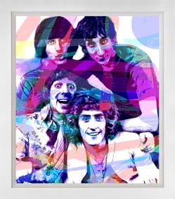 The Who by David Lloyd Glover Mixed Media original on canvas