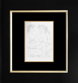 Pablo Picasso lithograph printed in Paris on velin d'arches paper from the Vollard Collection 1956