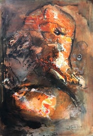 Flavio Shiro Original abstract and mixed media on paper