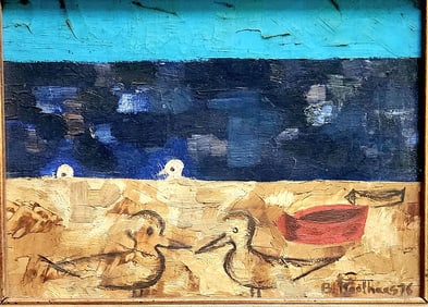 Koothaas VINTAGE DECORATIVE PAINTING SIGNED KOOTHAAS