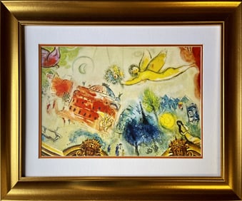 Marc Chagall Lithograph Hand signed from 1977