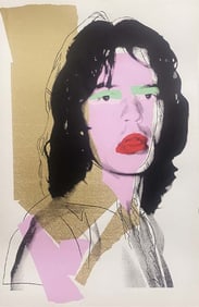 Andy Warhol Mick Jagger Screenprint on Arches 1975 Serigraph