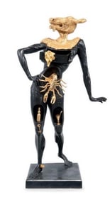 Salvador Dalli Bronze Sculpture Minotaur  Woman with Drawers