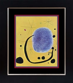 Joan Miro Color Plate lithograph from 1968