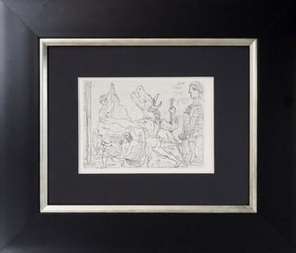 Pablo Picasso Original Lithograph 1956 Vollard Collection