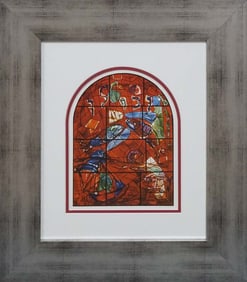 Marc Chagall Lithograph Jerusalem Windows