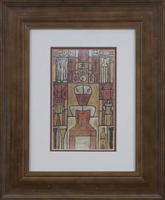 Torres Garcia Lithograph after Torres Garcia from 1972