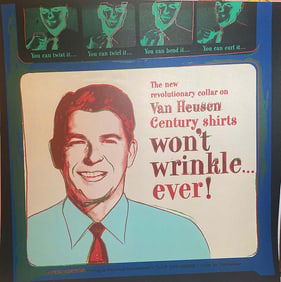 Andy Warhol Screenprint Van Heusen (Ronald Regan) 1985 Serigraph